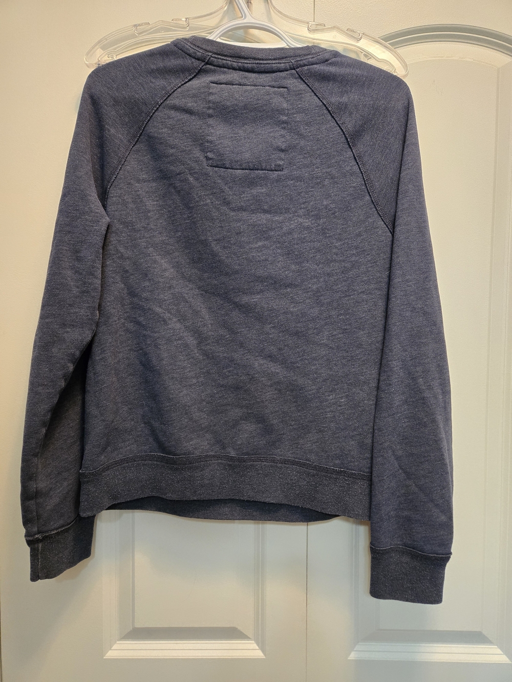 Hollister Navy Crewneck with Bright Orange Logo - Picture 2 of 3